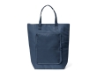 Foldable polyester bag with cooler function and zipper colour blue