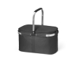 Picnic basket with zipper and lined interior, 14 L colour black