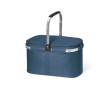 Picnic basket with zipper and lined interior, 14 L colour blue