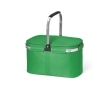 Picnic basket with zipper and lined interior, 14 L colour green