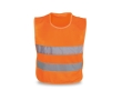 Kid's hi-vis vest reflector stripes Velcro colour orange