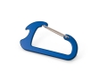 Bottle opener carabiner for athletes and hiking colour blue