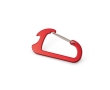 Bottle opener carabiner for athletes and hiking colour red