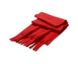 Winter scarf made of fleece in colours, Bufanda Colors colour red