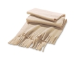 Winter scarf made of fleece in colours, Bufanda Colors colour beige