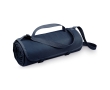 Fleece picnic blanket with handle, adjustable colour blue