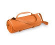 Fleece picnic blanket with handle, adjustable colour orange