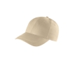 Recycled cotton hat with 6 panels and buckle, 280g/m2 colour beige