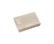 Super-soft RPET blanket with patch colour beige