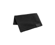 Recycled RPET polyester scarf with patch colour black