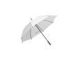 Polyester umbrella, 190T, with wooden handle and manual opening, Ø127 colour white