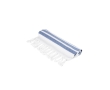Striped cotton-polyester beach towel with fringes, 180 g/m2 colour navy-blue