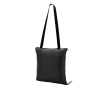 Foldable polyester picnic blanket that converts into a bag colour black