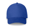 5-panel brushed cotton cap with metal buckle 260 g/m² colour royal blue