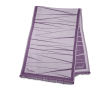 Elegant women’s scarf, viscose and polyester, 225 g/m2 colour purple