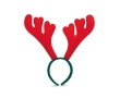 Polyester reindeer headband for the Christmas party colour red
