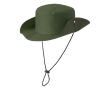 Safari-style polyester hat with ventilation holes colour green