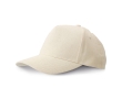 Cap made of 100% cotton with Velcro, Ecostyle Cap colour natural