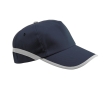 Cap with reflective elements Velcro close, Reflect colour blue