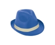 PP hat in assorted colours with included band colour royal blue