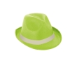 PP hat in assorted colours with included band colour light-green