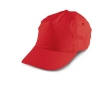 Cap with ventilation eyelets & Velcro in colours colour red