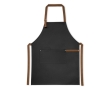 Canvas cotton apron with metallic details, 300 g/m2 colour black
