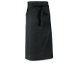 Large apron with 2 pockets for giveaway, Brasserie colour black