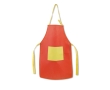 Children's apron non-woven fabric, front pocket colour red