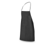 Non-woven cooking apron with pocket and straps colour black