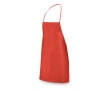 Non-woven cooking apron with pocket and straps colour red