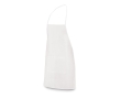 Non-woven cooking apron with pocket and straps colour white