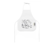 Kid's colouring apron with pre- motif, Colorchef colour white