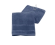 Cotton golf towel with metal hook 430 g/m2, Club colour blue