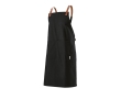 Recycled cotton apron with front pockets, 280 g/m2 colour black