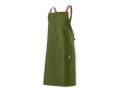 Recycled cotton apron with front pockets, 280 g/m2 colour military green