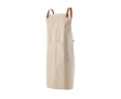 Recycled cotton apron with front pockets, 280 g/m2 colour natural