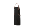 Apron made of recycled cotton & RPET with top pocket, 300 g/m2 colour black