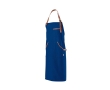 Apron made of recycled cotton & RPET with top pocket, 300 g/m2 colour navy-blue