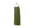 Apron made of recycled cotton & RPET with top pocket, 300 g/m2 colour military green