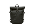 Roll-up backpack in RPET with buckle closure, 28 L colour black