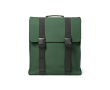 Recycled synthetic leather and recycled plastic backpack for 17\" laptop colour green