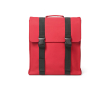 Recycled synthetic leather and recycled plastic backpack for 17\" laptop colour burgundy