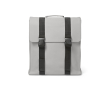 Recycled synthetic leather and recycled plastic backpack for 17\" laptop colour light grey