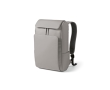 Faux leather backpack with laptop compartment, 20 L colour light grey