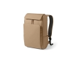 Faux leather backpack with laptop compartment, 20 L colour camel