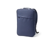Faux leather laptop backpack with padded back, 15.6 Inch colour blue