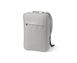 Faux leather laptop backpack with padded back, 15.6 Inch colour light grey