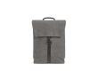 Recycled cotton backpack with synthetic leather details 25 L colour dark grey