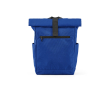 Recycled plastic roll-top backpack for 15.6'' laptop colour blue